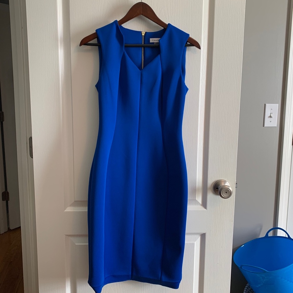 Calvin Klein scuba shift dress